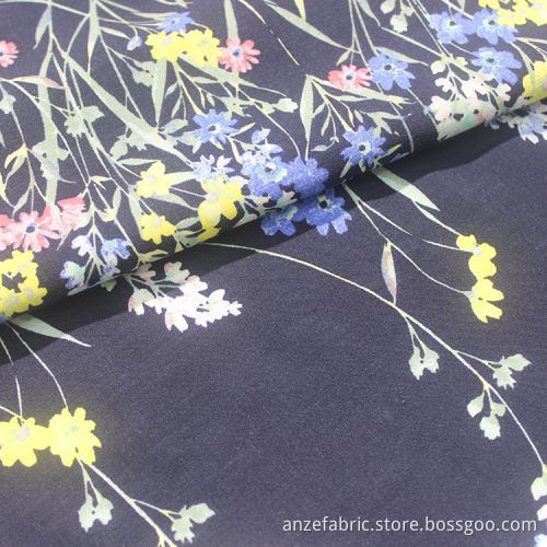 40*40 custom cheap printed 100% rayon poplin fabric
